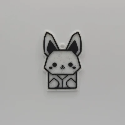 Móc Khóa Thỏ Origami