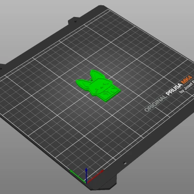 Móc Khóa Thỏ Origami