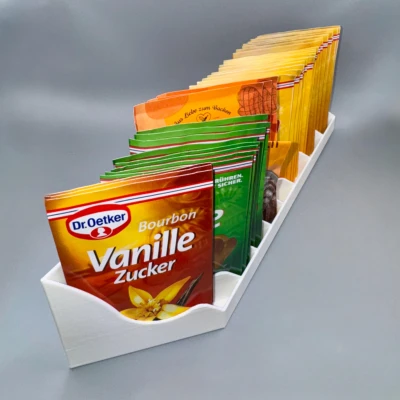 Hộp Đựng Gói Gia Vị Làm Bánh – Mỏng & Chéo – Bột Nở, Đường Vani & Hơn Thế Nữa