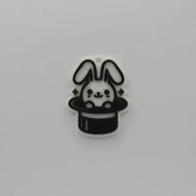 Móc Khóa Hình Thỏ Đội Nón Dễ Thương