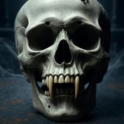 Mô hình Calavera Vampiro - Đầu Lâu Ma Cà Rồng