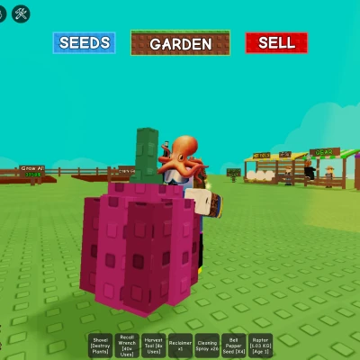 Trồng dưa lưới trên vườn Grow a Garden