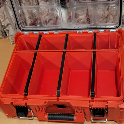 Khay Tương Thích Milwaukee Packout Deep Organizer - Chiều Cao Đầy Đủ - Không Vách Ngăn
