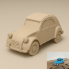 Mô Hình 3D Xe Citroën 2CV - Thumbnail 1