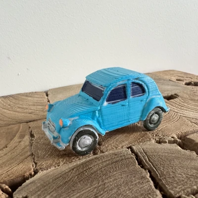 Mô Hình 3D Xe Citroën 2CV