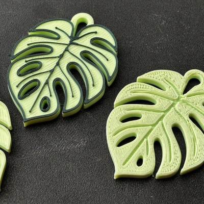 Móc Khóa Lá Monstera - Phụ Kiện Tối Giản