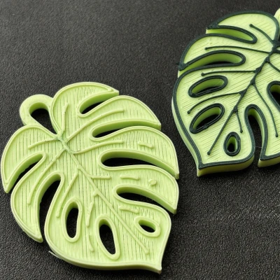 Móc Khóa Lá Monstera - Phụ Kiện Tối Giản