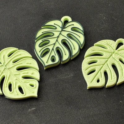 Móc Khóa Lá Monstera - Phụ Kiện Tối Giản