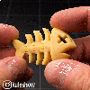 Móc khóa Flexi Xương Cá (Flexi Fish Bone keychain) - Thumbnail 2