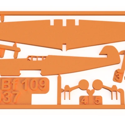 Thẻ Bài Máy Bay Messerschmitt Bf 109 - Máy Bay Nổi Tiếng