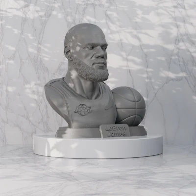 Mô hình 3D LeBron James - Cầu thủ bóng rổ Lakers