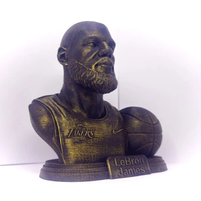 Mô hình 3D LeBron James - Cầu thủ bóng rổ Lakers