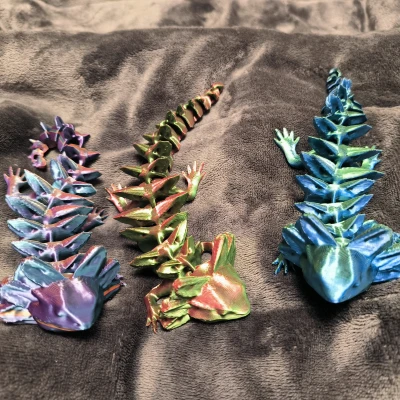 Hilge' Rồng đất Thằn lằn Axolotl Đồ Chơi Fidget Khớp Nối