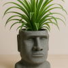 Chậu Cây Đầu Moai - Phong Cách Đảo Phục Sinh - Thumbnail 1