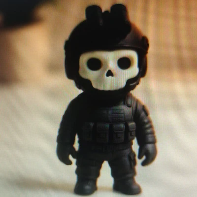 Tượng Ghost Call of Duty Anime