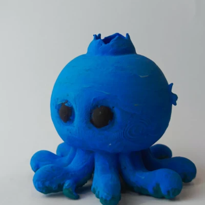 Mô Hình 3D Bluberinni Octopussini - Tạo Bởi AI
