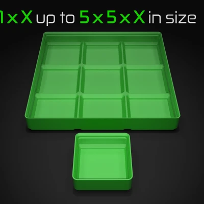 Hộp Siêu Nhẹ Gridfinity - Phiên bản Trơn