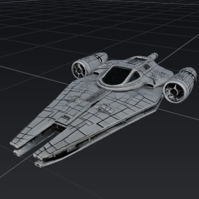 STARWARS - Tàu Trở Về Từ Trận Chiến (Chỉ Đen & Trắng)