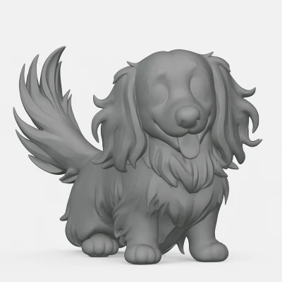 Mô hình Chó Lạp Xưởng Lông Dài