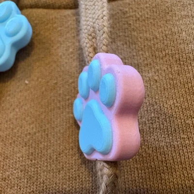 Hạt Dây Rút Áo Hoodie Hình Bàn Chân Thú Cưng