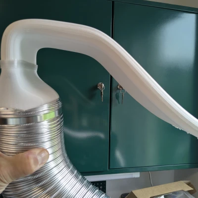 Hệ thống thông gió máy in 3D gắn cửa sổ cho ống nhôm 100mm