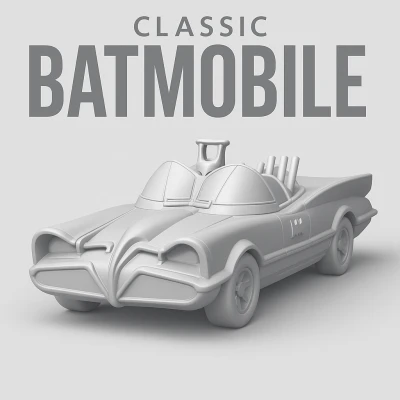 Batmobile Cổ Điển - Mô hình 3D