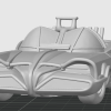 Batmobile Cổ Điển - Mô hình 3D - Thumbnail 2