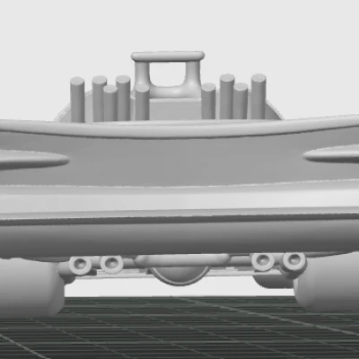 Batmobile Cổ Điển - Mô hình 3D