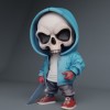 Chàng Trai Cool Ngầu Skull Áo Hoodie Kèm Dao và Phiên Bản Keychain! - Thumbnail 1