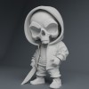 Chàng Trai Cool Ngầu Skull Áo Hoodie Kèm Dao và Phiên Bản Keychain! - Thumbnail 2