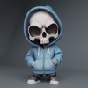 Cool Skull Hoody Boy và phiên bản móc khóa! - Thumbnail 1