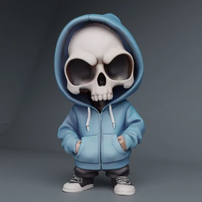 Cool Skull Hoody Boy và phiên bản móc khóa!