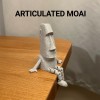 Moai Khớp Nối 3D - Tượng Biểu Tượng Đảo Phục Sinh Biết Tạo Dáng - Thumbnail 1