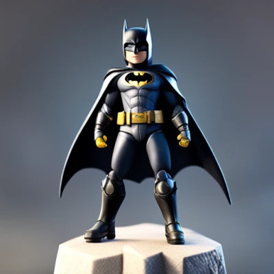 Batman Cách Điệu - Mô Hình 3D Độc Đáo