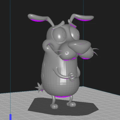 Mô hình 3D Chú Chó Nhút Nhát Courage