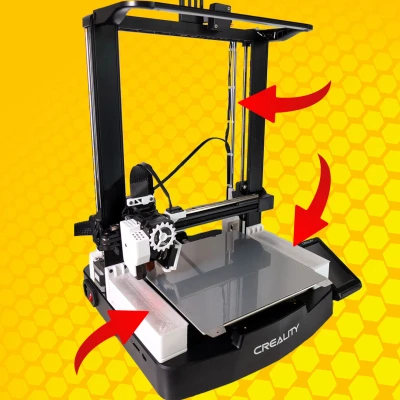 Giá đỡ trục Z Ender 3 V3 SE kèm Hộp đựng Gridfinity