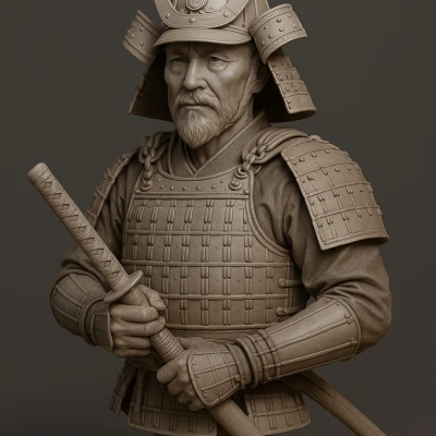 Tượng Samurai (STL)