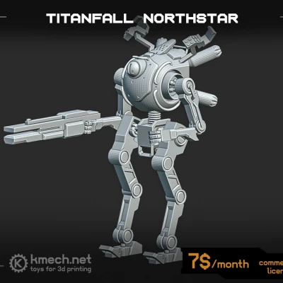 Mô hình Titanfall Northstar Mech Cao 20cm Có Khớp