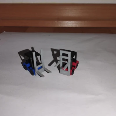 Mô Hình Xe Nâng H0 1:87 Để Lắp Ráp