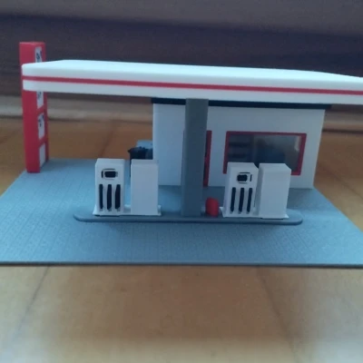 Trạm xăng H0 / Tỷ lệ 1:87