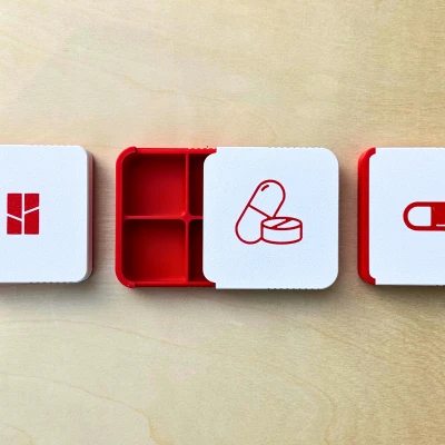 Hộp Đựng Thuốc/Hộp Phụ Tùng Có Ngăn/Nắp Trượt