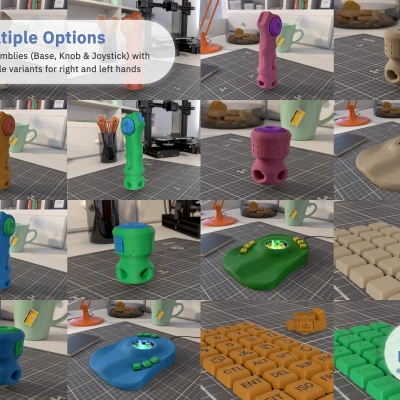 ErgonoMouse [Phiên bản Miễn phí] - Bộ điều khiển 6DOF với Bánh xe, Nút bấm & Phím