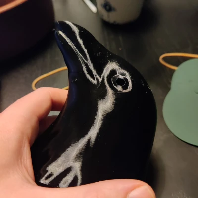 Đầu Quạ Halloween Nam Châm