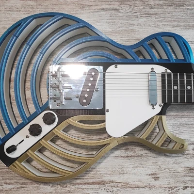 Modulcaster - Les Paul - Đàn guitar in 3D module với kiểu dáng thay thế được