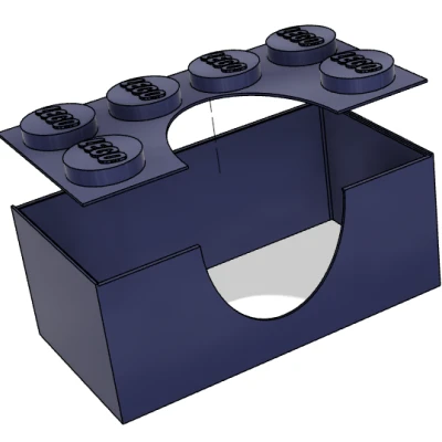 Hộp Đựng Khăn Giấy Hình Gạch Lego Puffs