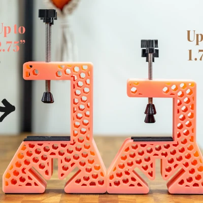 Chân đế chỉnh sửa ván trượt tuyết/ski | Đai ốc tích hợp, In 3D | Kiểu kẹp C