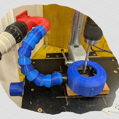 Hệ thống hút cho máy khoan đứng