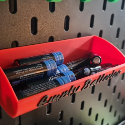 Hộp Đựng Pin Skadis AA, AAA + Khay Pin Trống