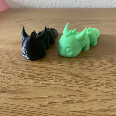 Rồng Con Hoạt Hình (Linh Hoạt / Khớp Nối)