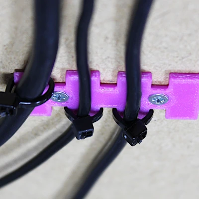 Giá Đỡ Quản Lý Cáp Tiết Kiệm | Gắn Zip Tie Dưới Bàn